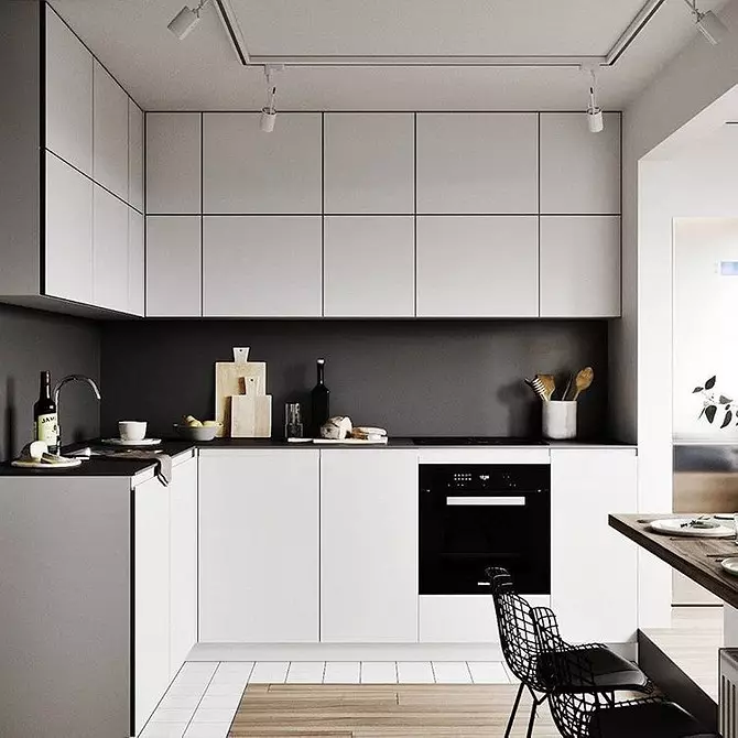 Kjøkkenlysekroner i moderne stil: 100 + bilder av de beste modellene og tipsene for å velge 10228_13