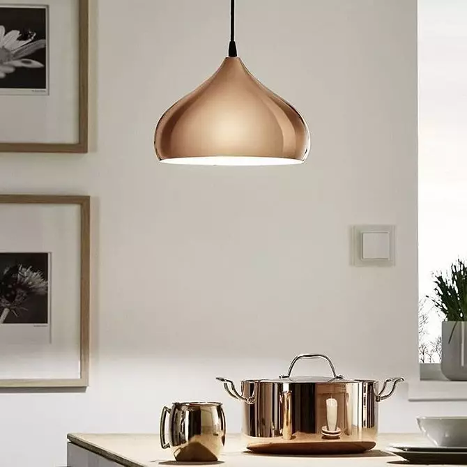 Đèn chùm nhà bếp theo phong cách hiện đại: hơn 100 hình ảnh của các mô hình và lời khuyên tốt nhất để lựa chọn 10228_151