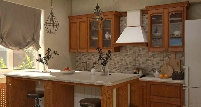 Lampu dapur dalam gaya modern: 100+ foto model dan tips terbaik untuk memilih 10228_170