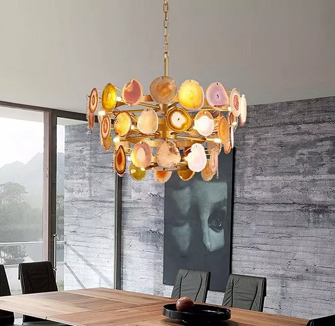 I-Kitchen Chandeliers kwi-SEED yanamhlanje: Iifoto zeyona modeli ilungileyo kunye neengcebiso zokukhetha 10228_32