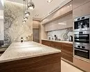 Virtuves lustras mūsdienu stilā: 100+ fotogrāfijas no labākajiem modeļiem un padomiem izvēle 10228_52