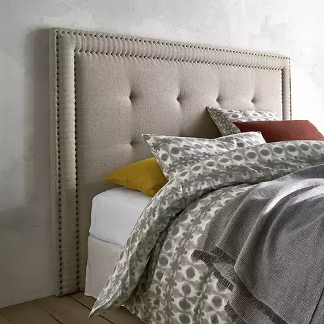Cabeza de cama, altura 135 cm, Hampstead, revestimiento de lino 100%