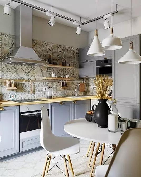 Fachadas de cociña Orzamento de IKEA: 50 exemplos elegantes de uso no interior 10236_51