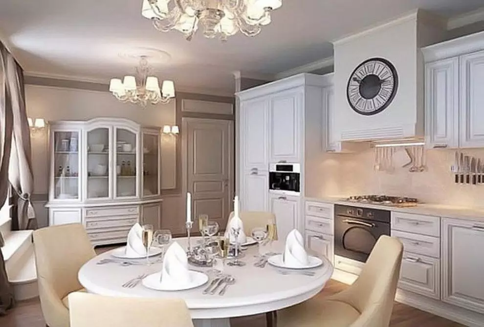 Plester Venetian: 100 foto ing interior apartemen lan pilihan desain kanggo ruangan sing beda 10238_103