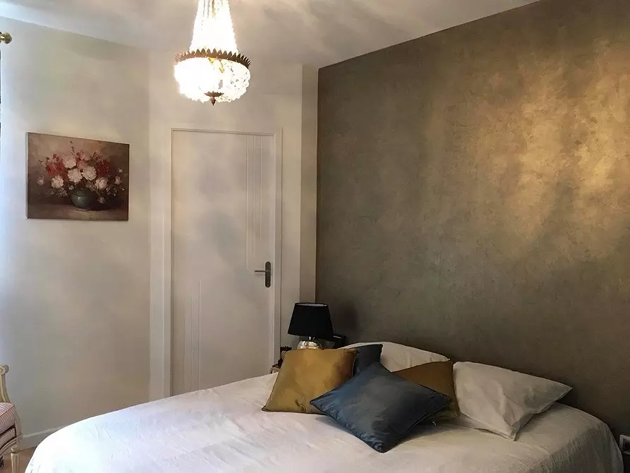 Plester Venetian: 100 foto ing interior apartemen lan pilihan desain kanggo ruangan sing beda 10238_135