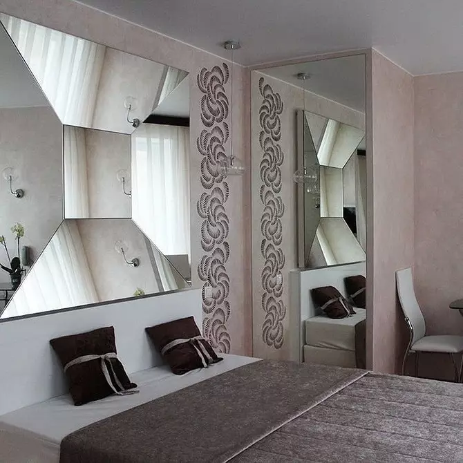Plester Venetian: 100 foto ing interior apartemen lan pilihan desain kanggo ruangan sing beda 10238_137