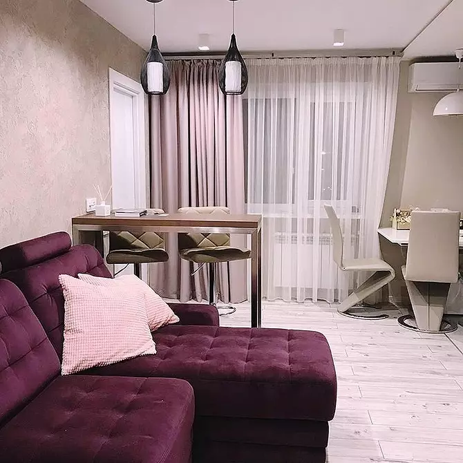 Plester Venesia: 100 foto di interior apartemen dan opsi desain untuk kamar yang berbeda 10238_29
