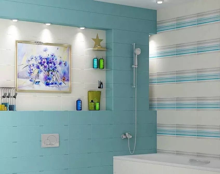 Painéis de casa de banho de plástico: 60 soluções de fotos e 6 melhores ideias de design 10241_109