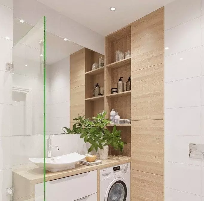 Tấm phòng tắm bằng nhựa: 60 giải pháp ảnh và 6 ý tưởng thiết kế tốt nhất 10241_26