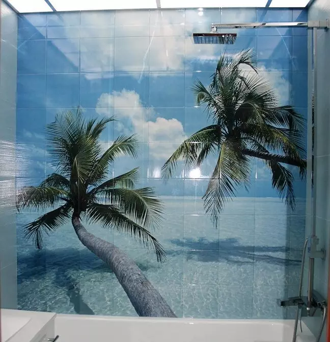 Пластмасови панели за баня: 60 фото решения и 6 най-добри идеи за дизайн 10241_59