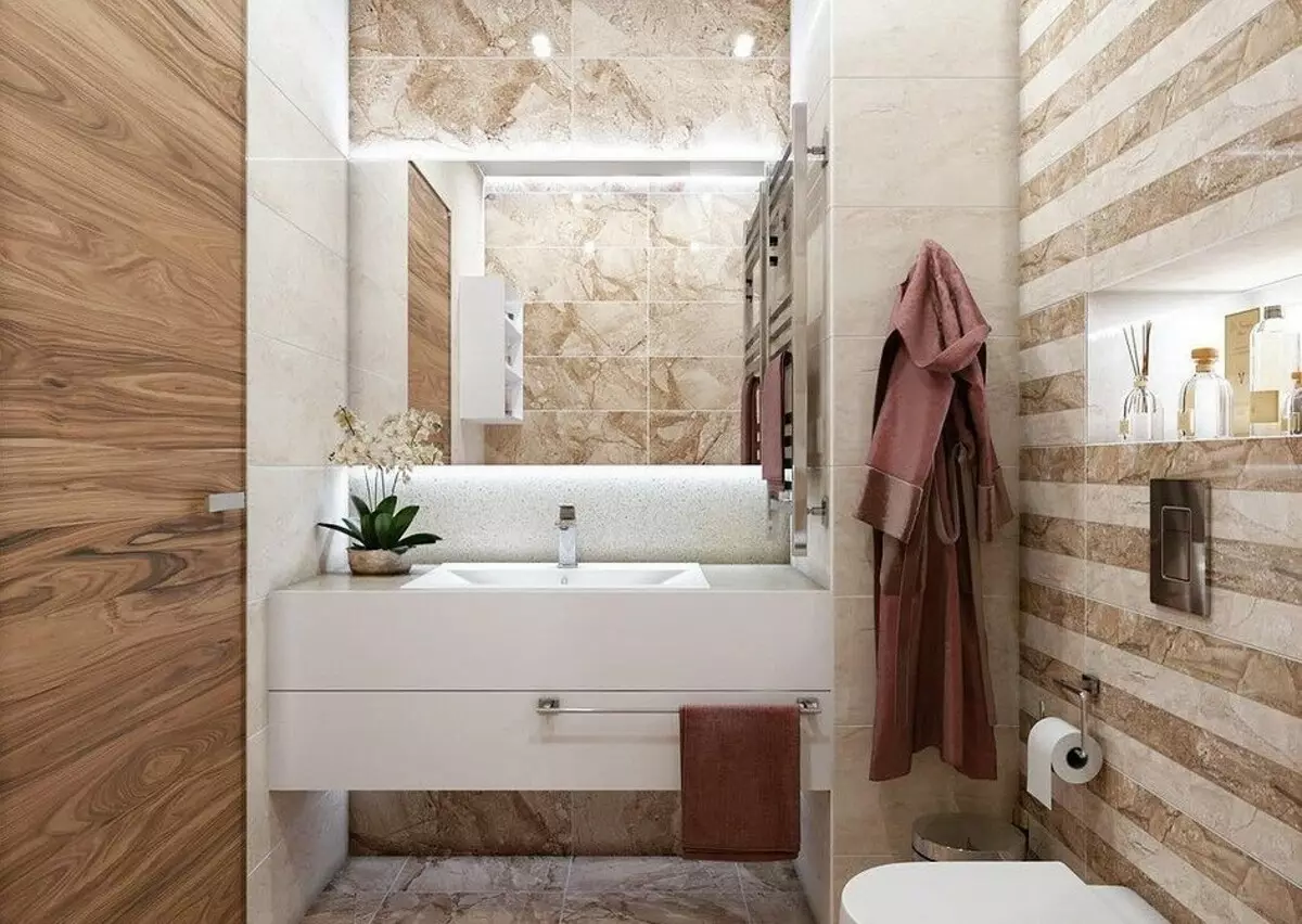 Panneaux de salle de bain en plastique: 60 solutions photo et 6 meilleures idées de conception 10241_81
