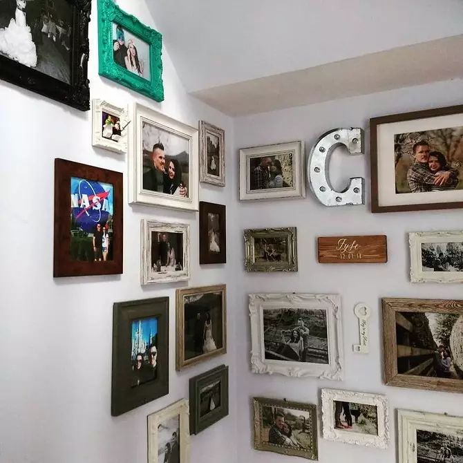 牆壁清關照片：創建家庭畫廊的最成功的想法 10263_181