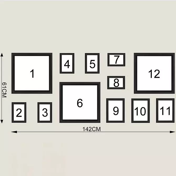 牆壁清關照片：創建家庭畫廊的最成功的想法 10263_95