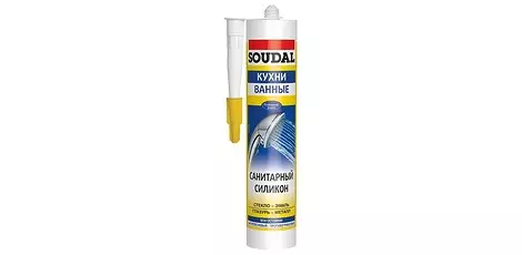 Silicone soudal sealant rau chav ua noj thiab chav dej