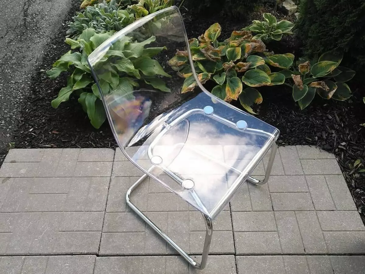 Transparenter Tobias-Stuhl von IKEA