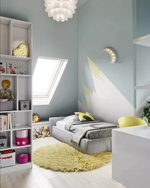 The accent wall in the nursery: 12 design ideas that you appreciate you and your child 10330_9