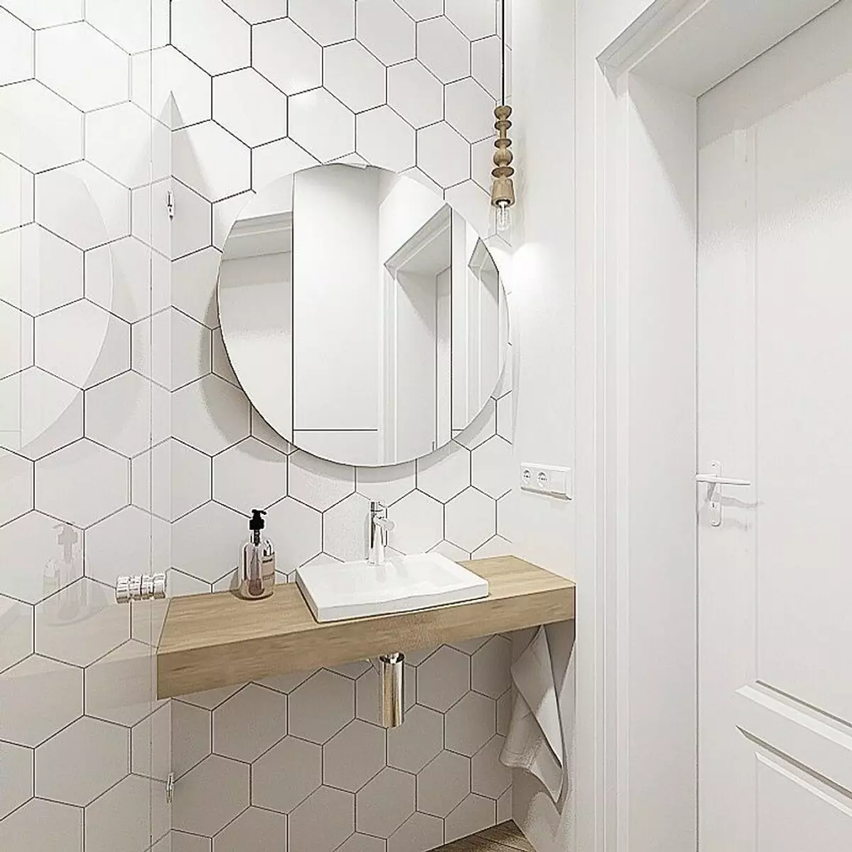 Sådan arrangerer du et badeværelse i skandinavisk stil: 8 enkle trin 10358_5