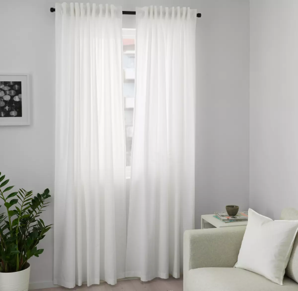 7 cortinas ordinárias da IKEA, que mudaram além do reconhecimento após essas ações simples. 10362_40