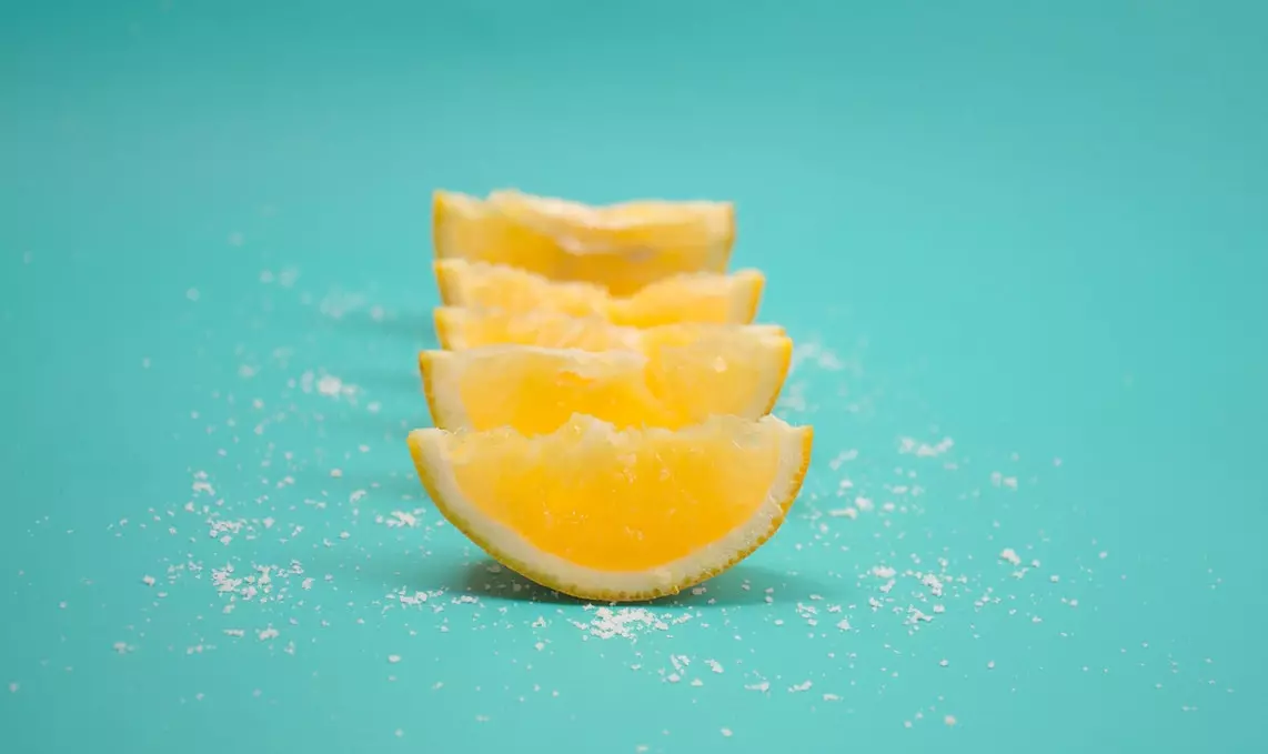 Citron med saltfoto