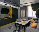 Apartment in Kaliningrad: truk abu-abu kanthi aksen kuning 10415_3