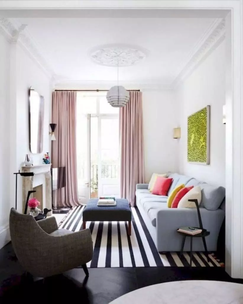 Living room in eclectic style photo