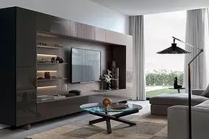 Muren onder een tv in een moderne stijl: kies het beste model voor het interieur 10461_1