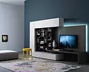 Walls under a TV in a modern style: choose the best model for the interior 10461_94