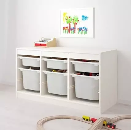 Baby Cabinets IKEA: Hoe kinne jo it perfekte kieze en it yn it ynterieur yngean 10474_55