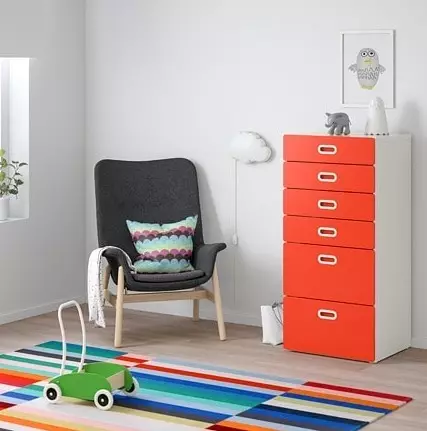 Makabati ya Baby IKEA: Jinsi ya kuchagua kamili na kuingia ndani ya mambo ya ndani 10474_69