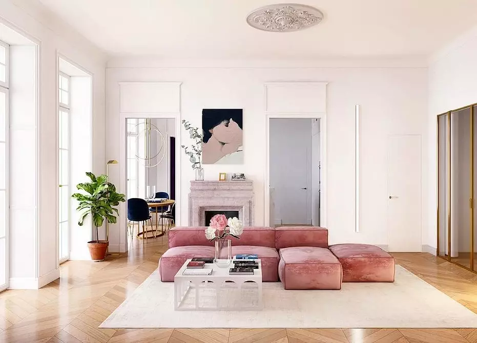 Layout del soggiorno: consigli per la disposizione dello spazio moderno e conveniente 10515_49