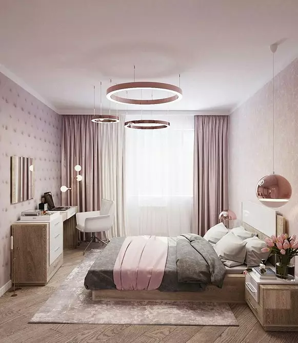 Pink color in the interior: 10 gentle and bright combinations, as well as useful tips 10542_15