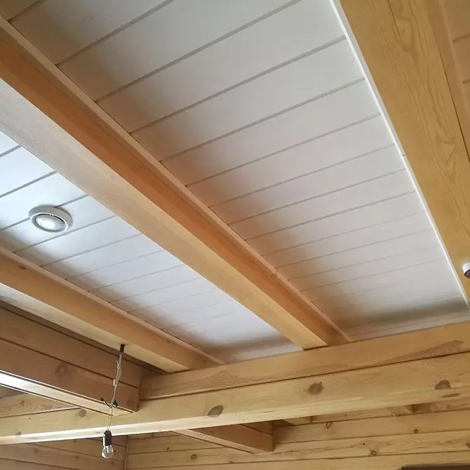 Wooden ceiling in the apartment: what to do it and how to install yourself 10566_39