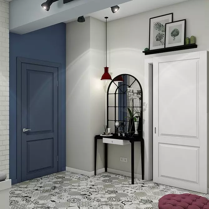Opcje dekoracji ściennych w korytarzu: 10 najlepszych materiałów i funkcji projektowych 10576_144
