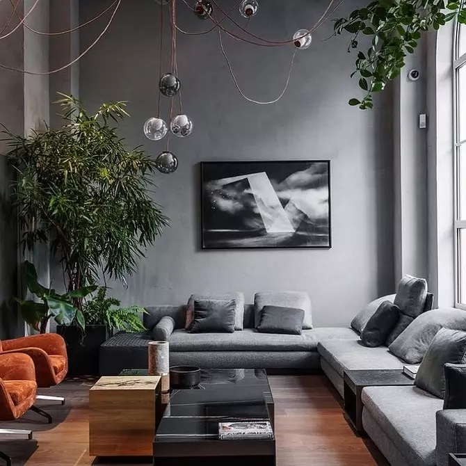Gray in the interior: Best color combinations and 50 examples with photos 10590_76