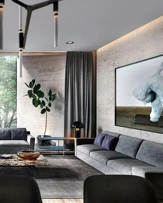 Gray in the interior: Best color combinations and 50 examples with photos 10590_77