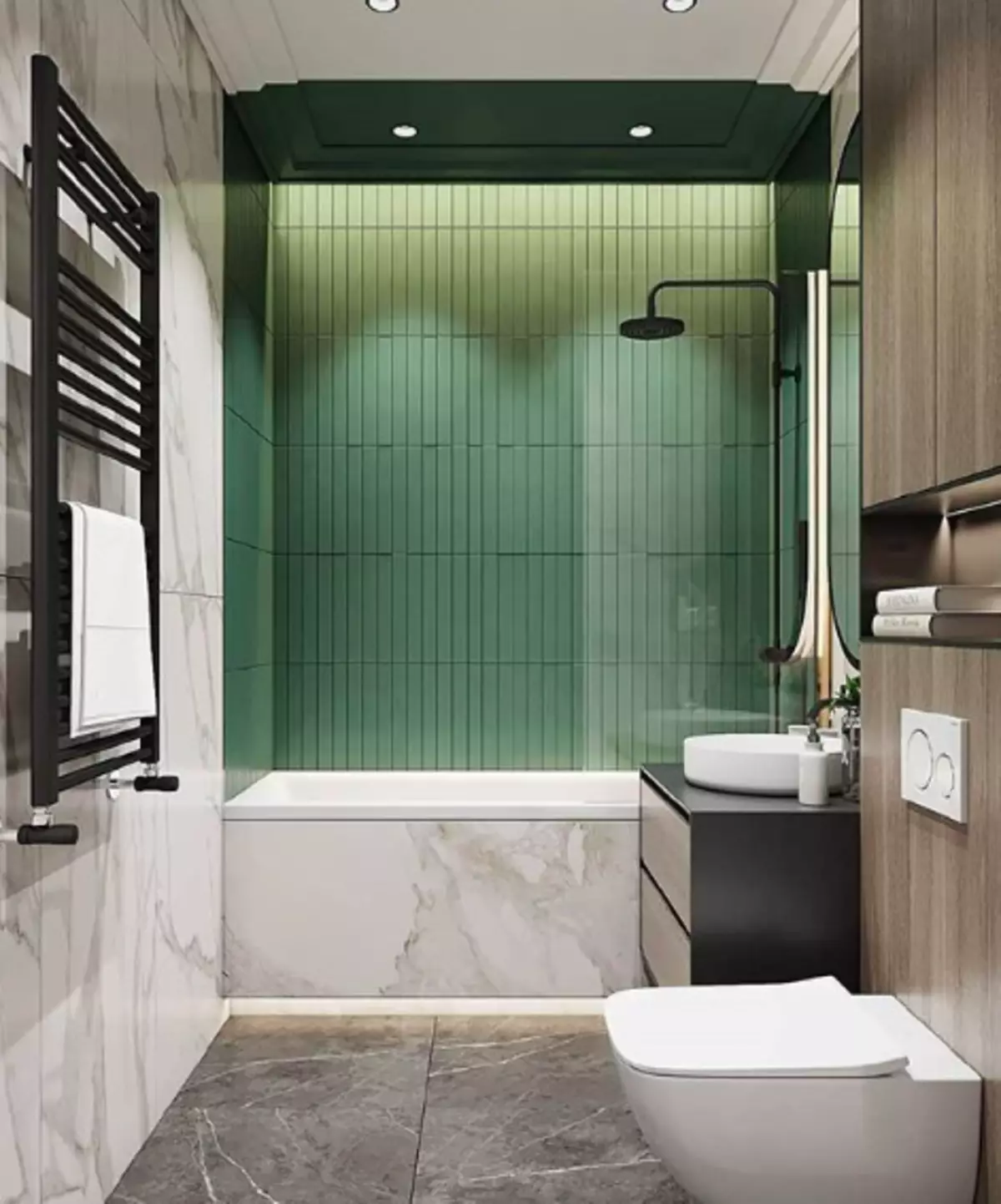 Kako zonit kombinirano kupatilo: 6 stilskih i praktičnih ideja 10611_18