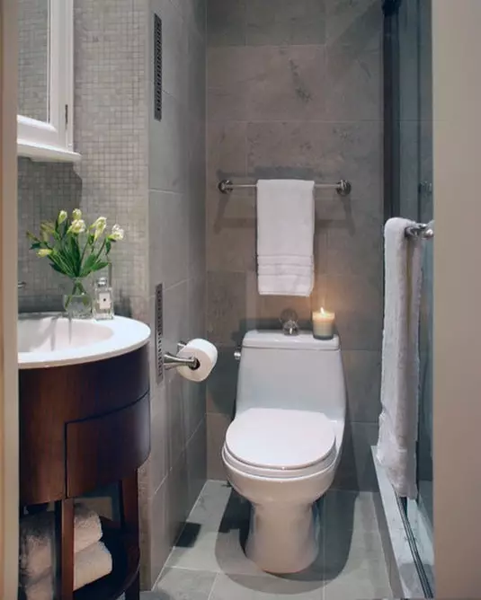 Intérieur de la salle de bain dans le style moderne: 12 erreurs qui sont le plus souvent autorisées dans la conception 10615_11