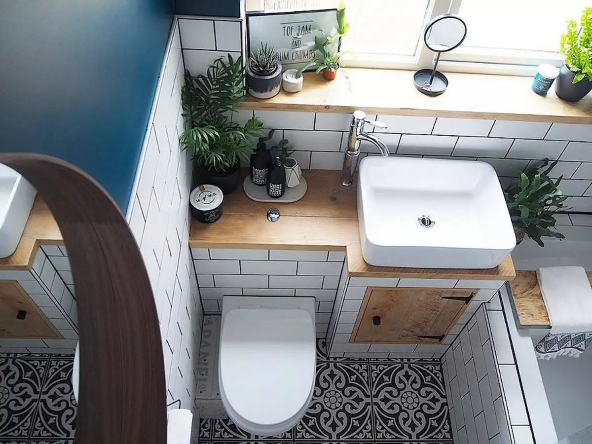Badeværelse interiør i moderne stil: 12 fejl, der oftest er tilladt i designet 10615_9
