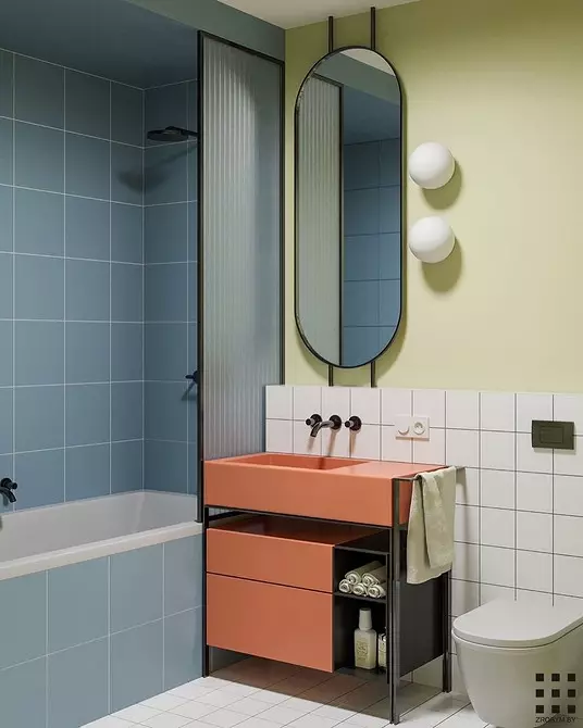 Ubin dan cat di kamar mandi: semua yang perlu Anda ketahui tentang kombinasi bahan paling populer 1063_56