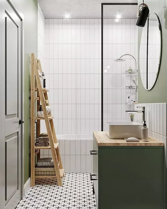 Ubin dan cat di kamar mandi: semua yang perlu Anda ketahui tentang kombinasi bahan paling populer 1063_59