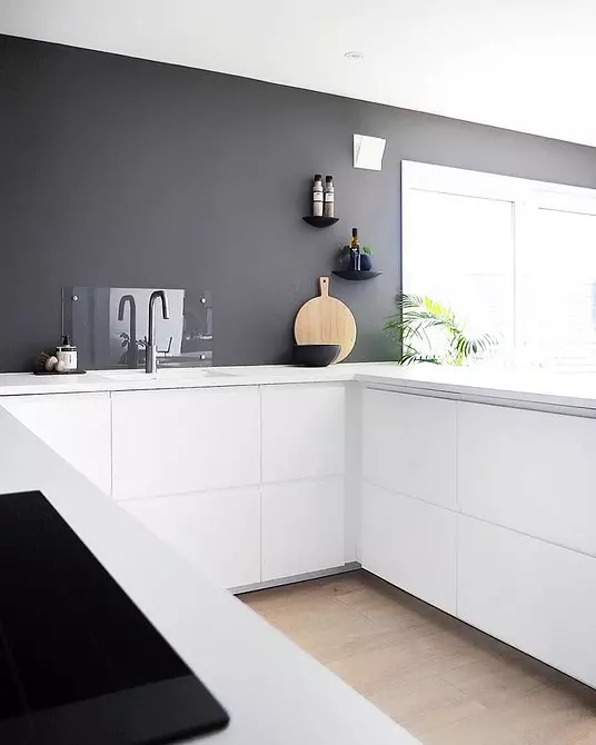 Hvit kjøkken i moderne stil: 11 designeksempler som du vil fortrylle 10649_89