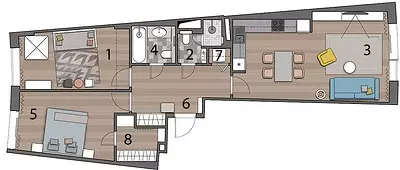 3 apartemen kamar turu karo unsur saka 3 gaya modern beda 10653_30