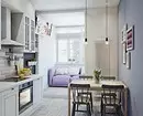 Oturma odası ile birlikte mutfak: 10 şık tasarım fikirleri ve tekrar etmenin yolları 10662_11