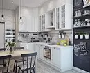 Oturma odası ile birlikte mutfak: 10 şık tasarım fikirleri ve tekrar etmenin yolları 10662_12