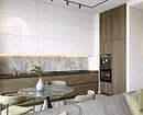 آشپزخانه همراه با اتاق نشیمن: 10 ایده طراحی شیک طراحی و راه های تکرار آنها 10662_40