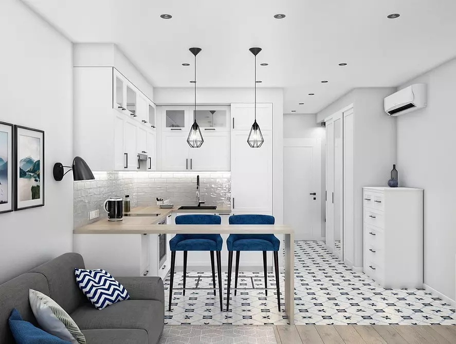 厨房结合起居室：10个时尚的设计理念和方法来重复它们 10662_9
