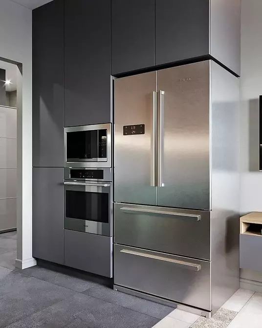 آشپزخانه همراه با اتاق نشیمن: 10 ایده طراحی شیک طراحی و راه های تکرار آنها 10662_91