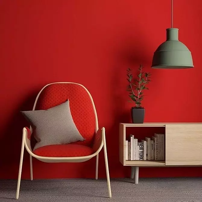 Red in the design of the apartment: 11 Soviets on a combination and 40 examples of use 10705_16