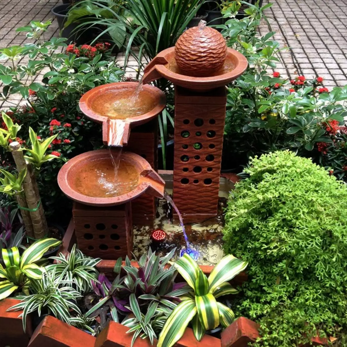 如何製作花園噴泉用自己的手來贈送：簡單的指導和15個拍照的例子 10721_29