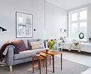 Hvordan kombinere stue og soverom: 11 Nyttige ideer og 50 designeksempler 10727_19